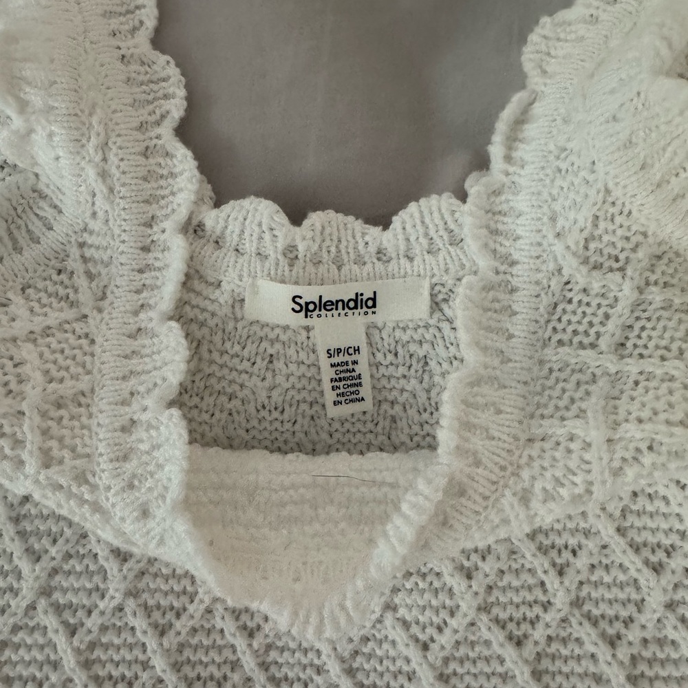 Splendid Sonia Crochet Sweater Tank - Picture 2 of 4